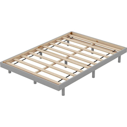 Modern Design Full Floating Platform Bed Frame for Grey Color