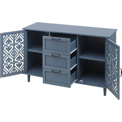 2 Door 3 Drawer Cabinet, American Furniture, Suitable for Bedroom, Living Room, Study