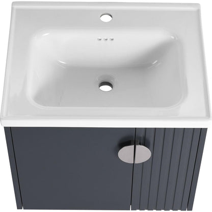 24 Inch Bathroom Vanity with Sink, For Small Bathroom, Bathroom Vanity with Soft Close Door