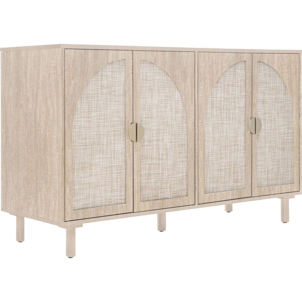 4 Door Cabinet, Suitable for Bedroom, Living Room, Study
