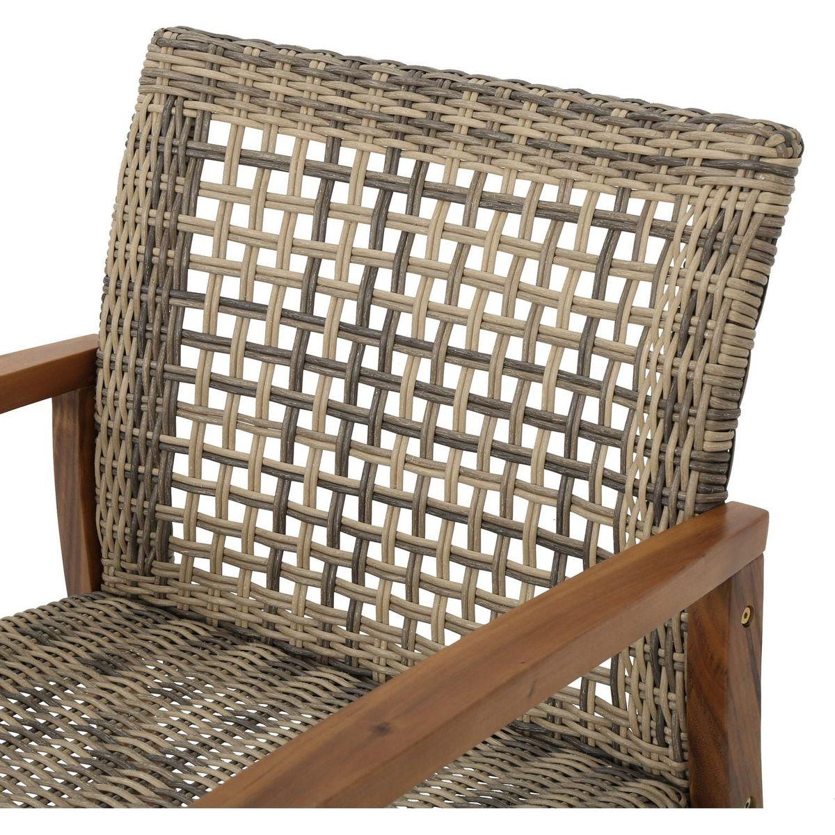 HAMPTON WOOD + WICKER CLUB CHAIR
