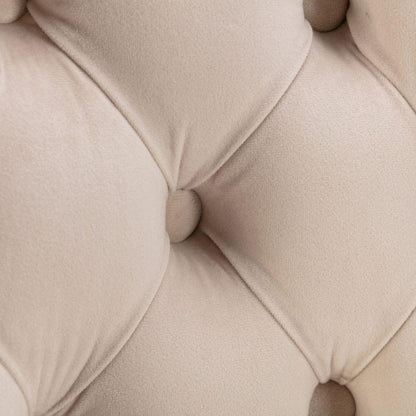 Swivel Velvet Barstools Adjusatble Seat Height from 25-33 Inch, Modern Upholstered Chrome base Bar Stools with Backs Comfortable Tufted for Home Pub and Kitchen Island, Beige,Set of 2