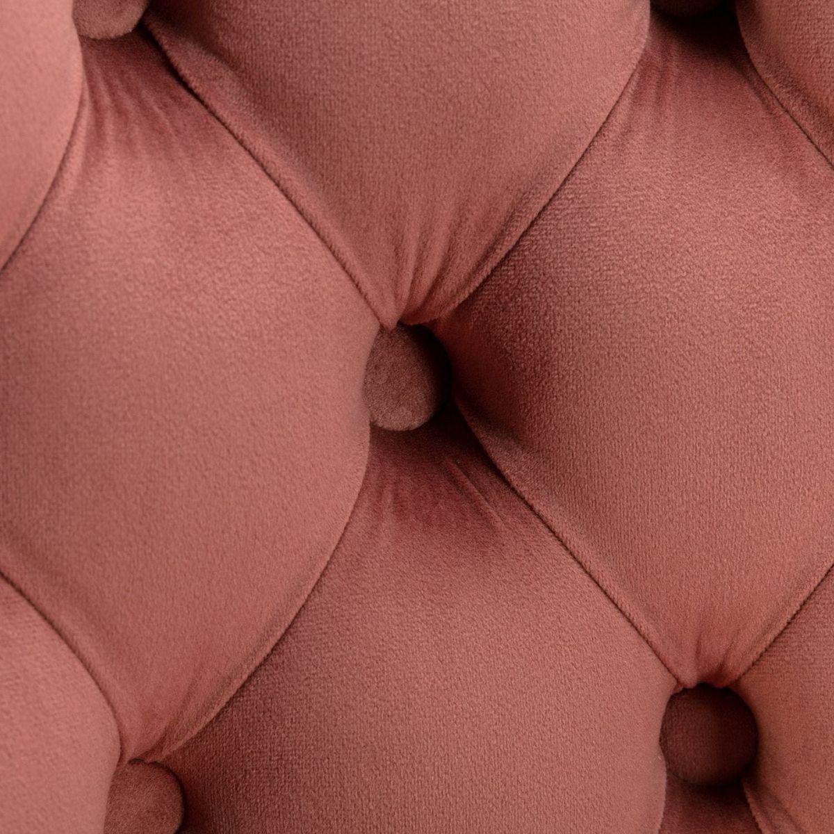 Swivel Velvet Barstools Adjusatble Seat Height from 25-33 Inch, Modern Upholstered Chrome base Bar Stools with Backs Comfortable Tufted for Home Pub and Kitchen Island, Pink,Set of 2