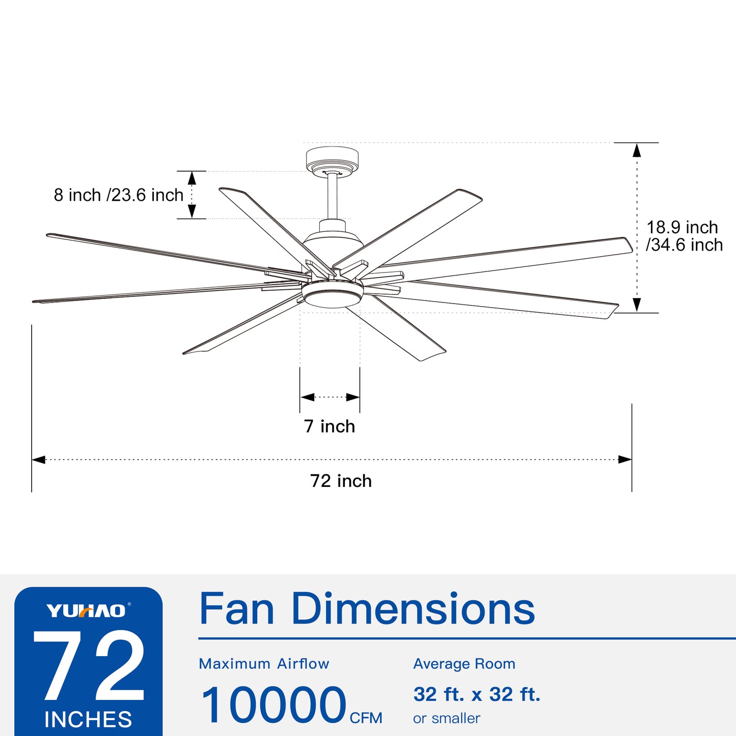 Smart 72" Integrated LED Ceiling Fan with Silver Blades in Brushed Nickel Finish