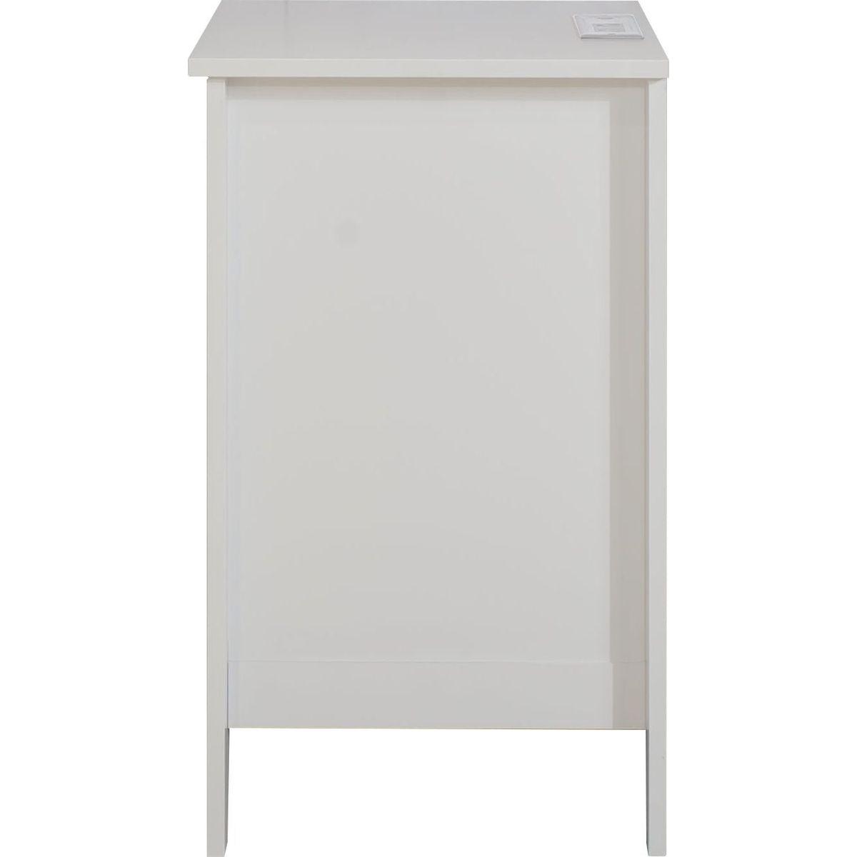 set of 2 pcs white 3 Drawer Nightstand with Charging Station and USB Ports & Power Outlets,Wooden Bed Side Table/End Table Modern Night Stands for Bedrooms