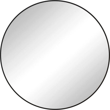 Wall Mirror 36 Inch Black Circular Mirror Metal Framed Mirror Round Vanity Mirror Dressing Mirror, for Bathroom, Living Room, Bedroom Wall Decor