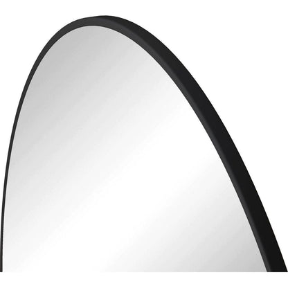 Wall Mirror 36 Inch Black Circular Mirror Metal Framed Mirror Round Vanity Mirror Dressing Mirror, for Bathroom, Living Room, Bedroom Wall Decor