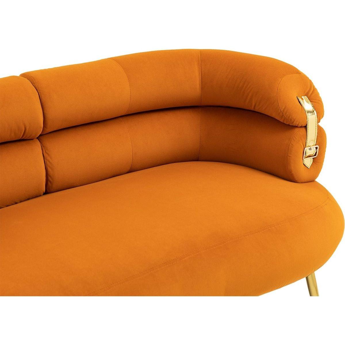 Accent Chair, leisure chair with Golden feet