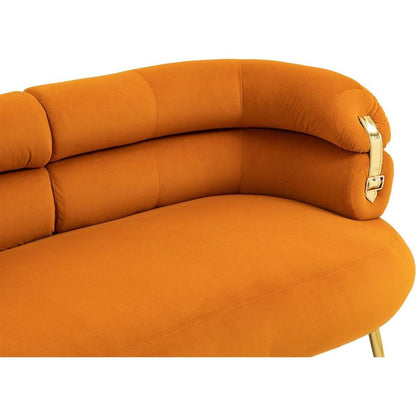 Accent Chair, leisure chair with Golden feet