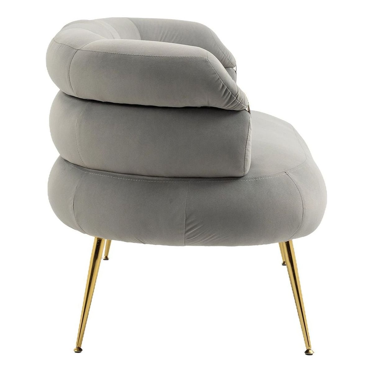 Accent Chair, leisure chair with Golden feet