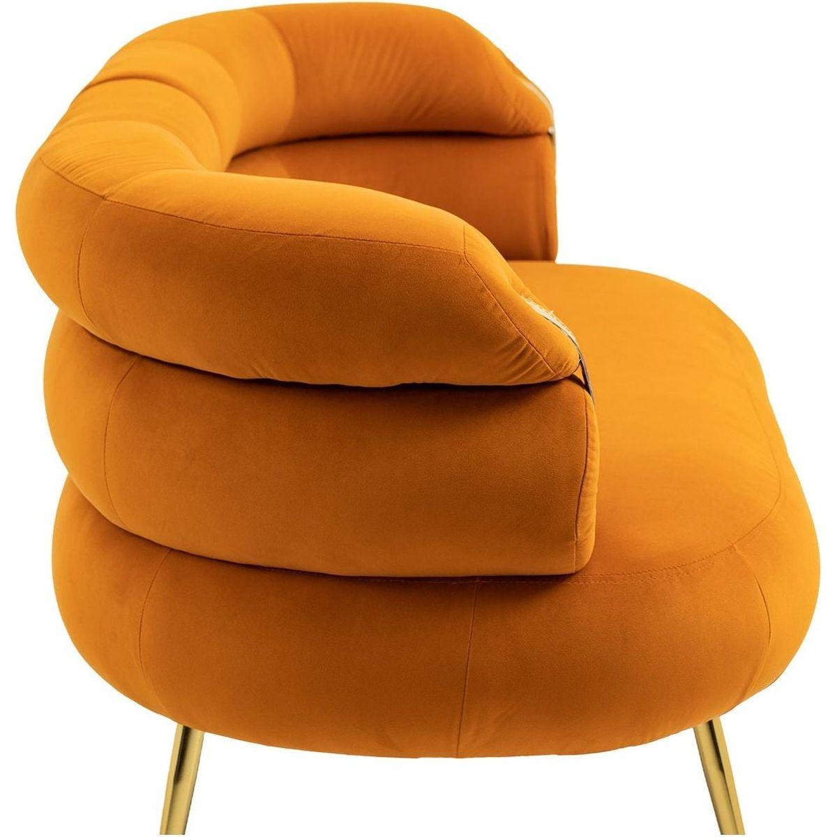 Accent Chair, leisure chair with Golden feet