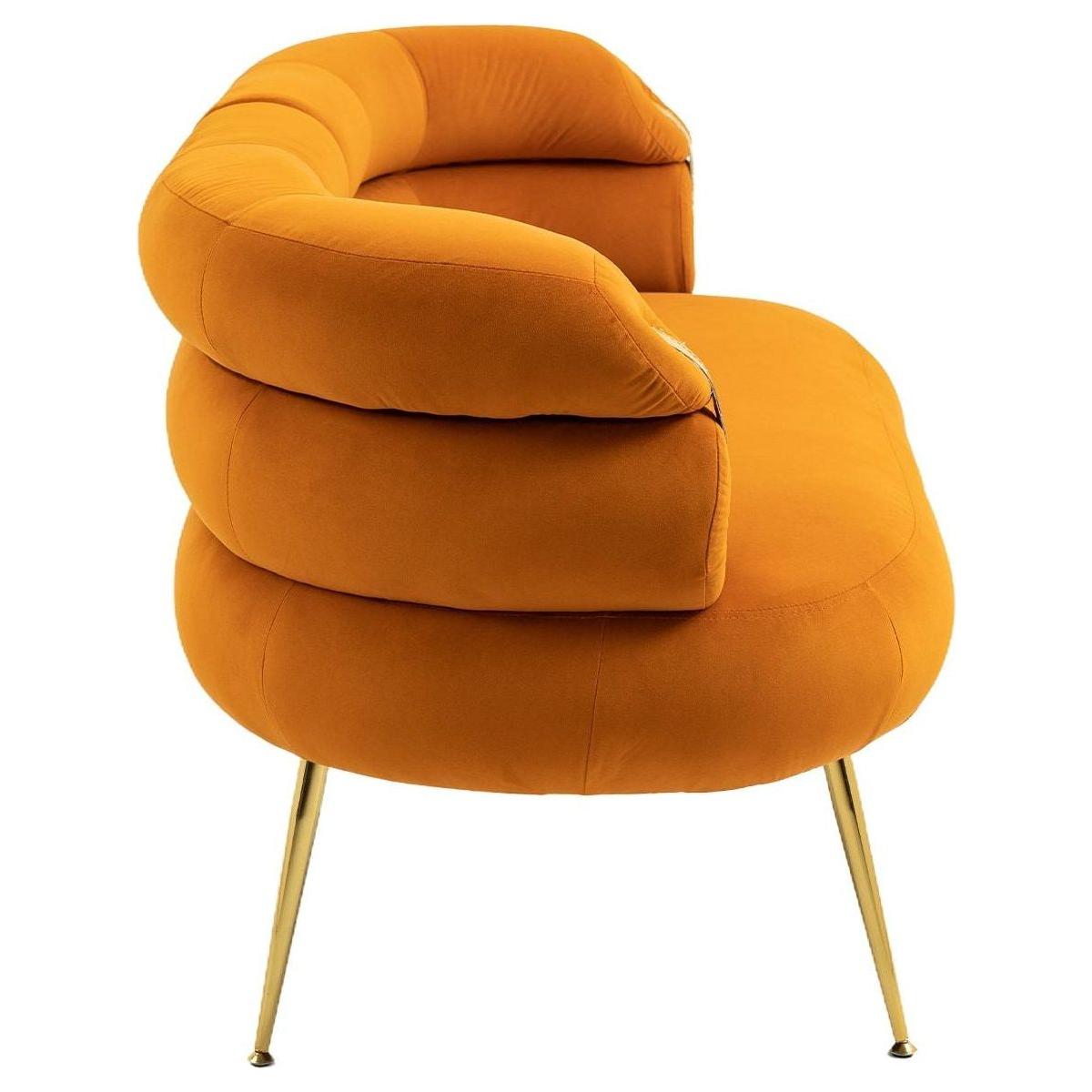 Accent Chair, leisure chair with Golden feet