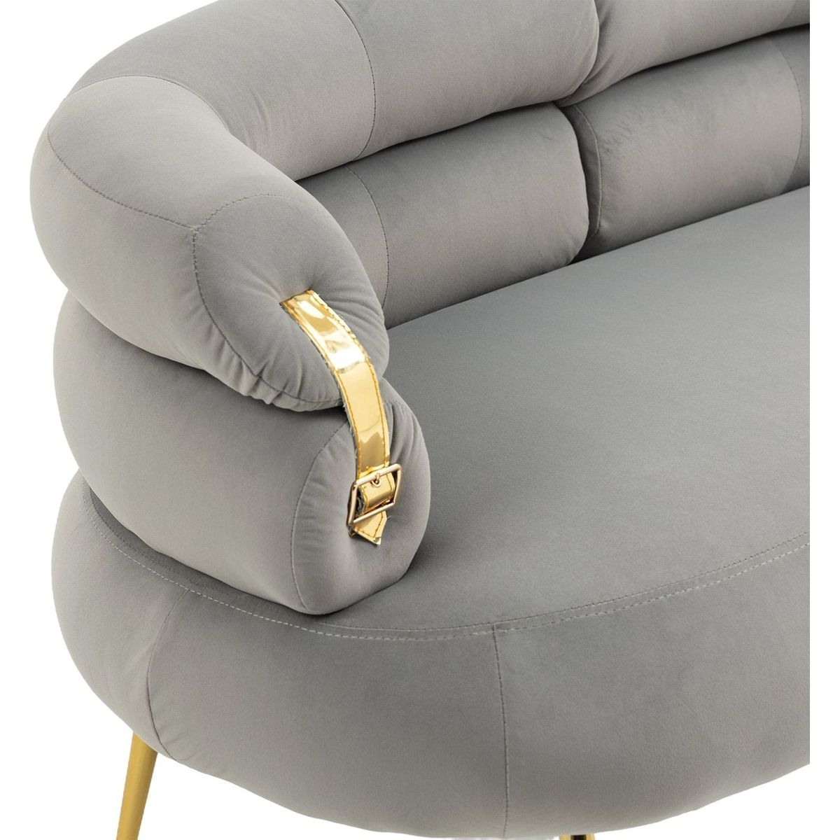 Accent Chair, leisure chair with Golden feet