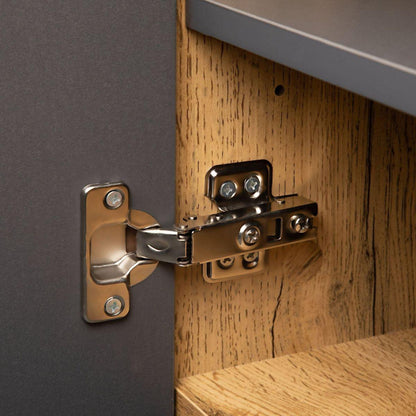 Modern TV Stand for 80" TV with Double Storage Space, Media Console Table, Entertainment Center with Drop Down Door for Living Room, Bedroom, Home Theatre