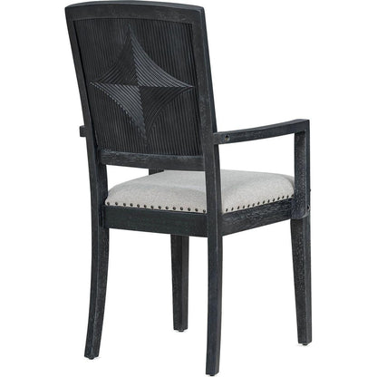 Rustic Extendable 84inch Dining Table Set with 24inch Removable Leaf, 6 Upholstered Armless Dining Chairs and 2 Padded Arm Chairs, 9 Pieces, Black