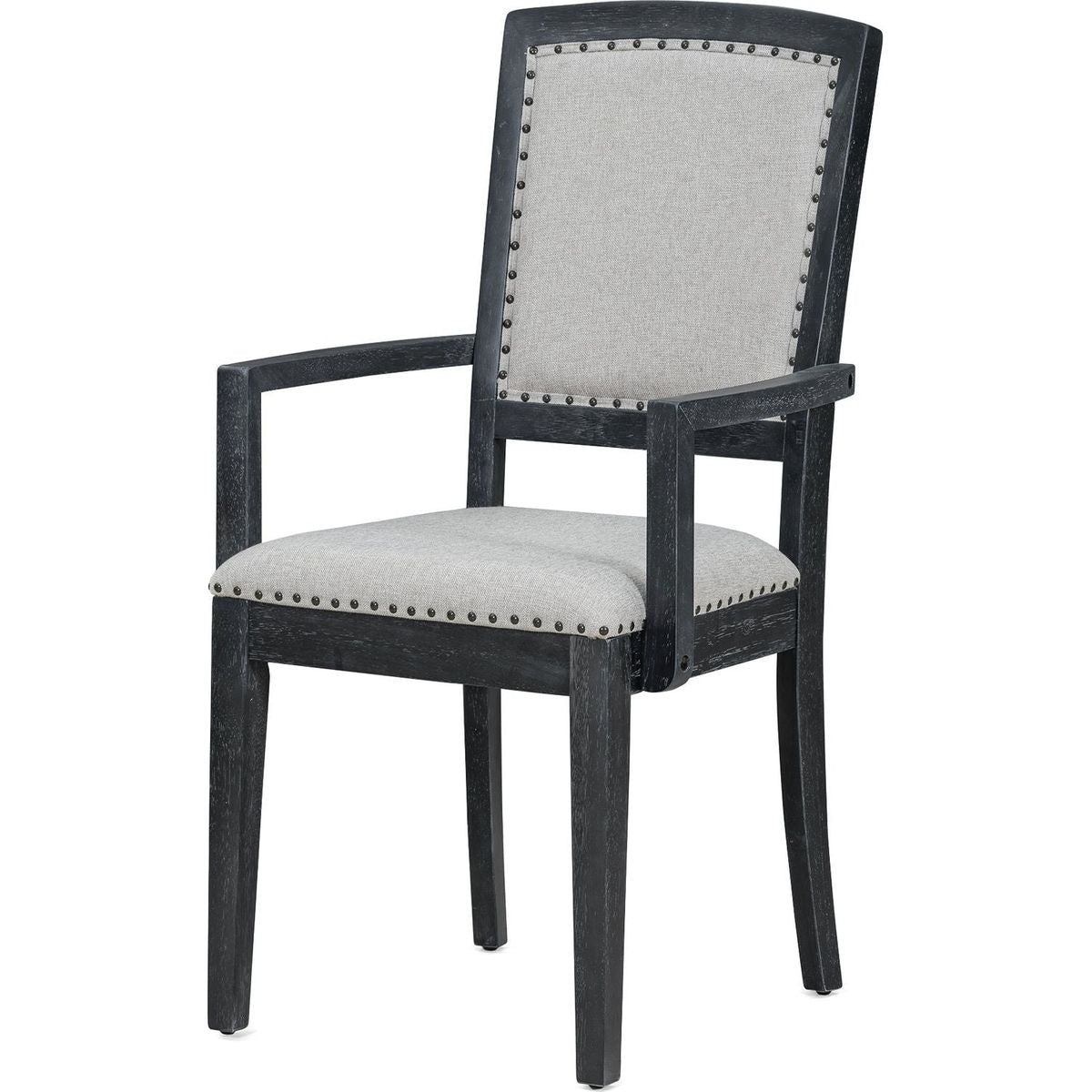 Rustic Extendable 84inch Dining Table Set with 24inch Removable Leaf, 6 Upholstered Armless Dining Chairs and 2 Padded Arm Chairs, 9 Pieces, Black