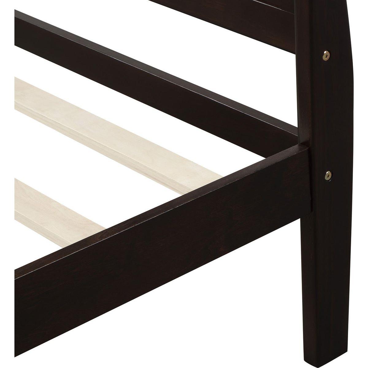 Wood Platform Bed Twin Bed Frame Mattress Foundation Sleigh Bed with Headboard/Footboard/Wood Slat Support