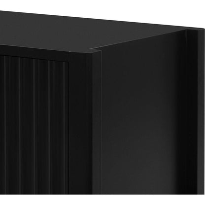 Featured Three-door Storage Cabinet with Metal Handles, Suitable for Corridors, Entrances, Living rooms, and Bedrooms