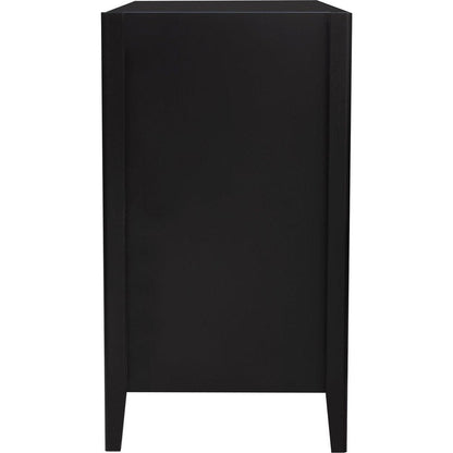 Featured Three-door Storage Cabinet with Metal Handles, Suitable for Corridors, Entrances, Living rooms, and Bedrooms