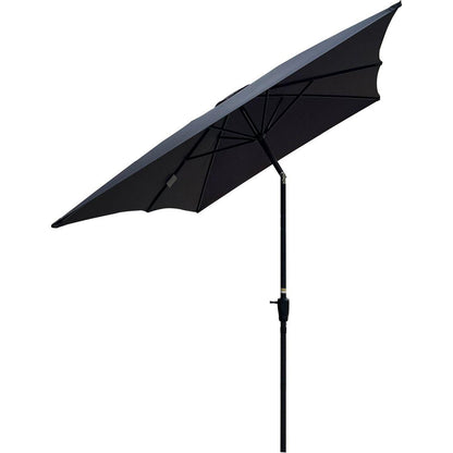 6 x 9ft Patio Umbrella Outdoor Waterproof Umbrella with Crank and Push Button Tilt without flap for Garden Backyard Pool Swimming Pool Market