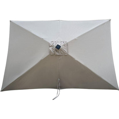 10 x 6.5t Rectangular Patio Solar LED Lighted Outdoor Umbrellas with Crank and Push Button Tilt for Garden Backyard Pool Swimming Pool