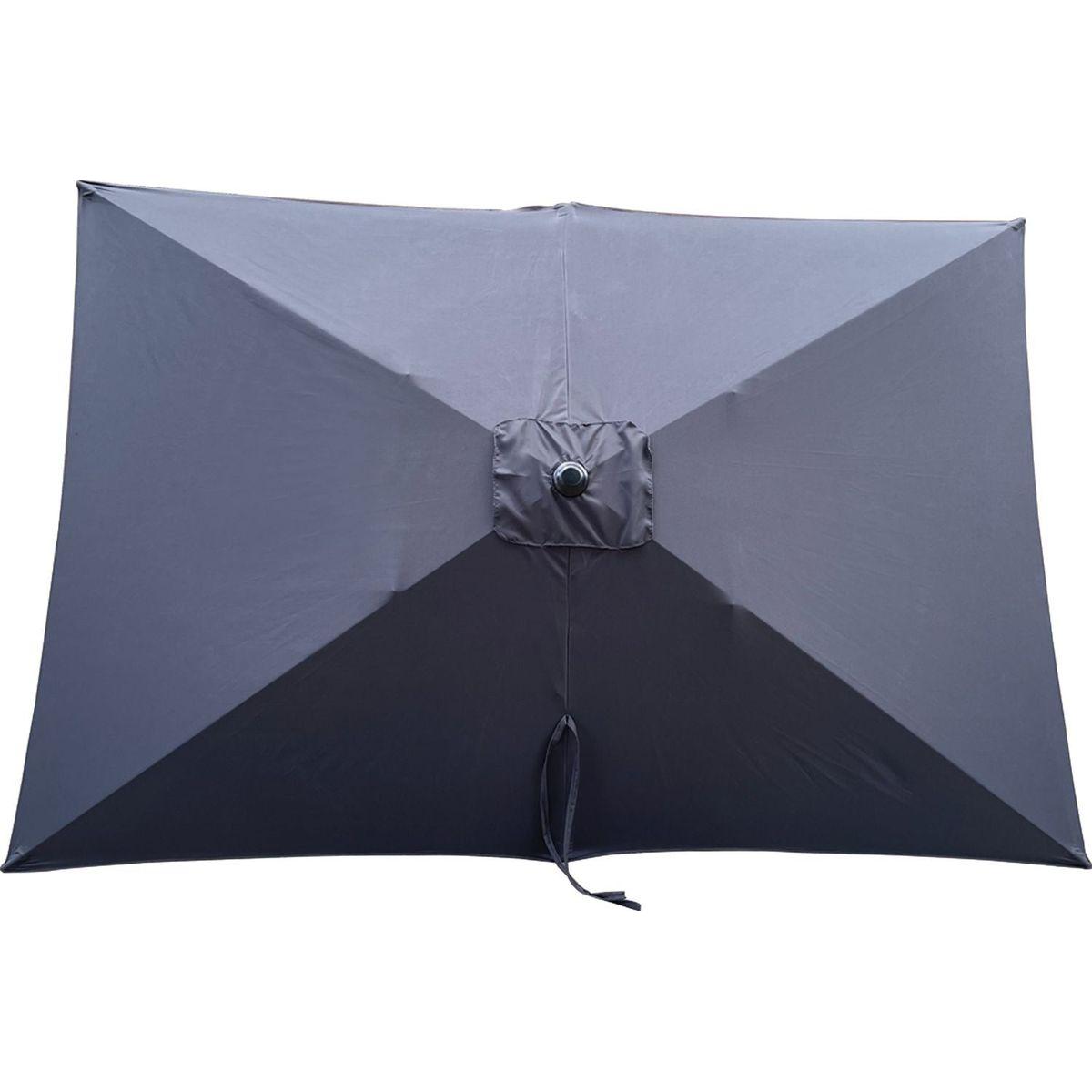 6 x 9ft Patio Umbrella Outdoor Waterproof Umbrella with Crank and Push Button Tilt without flap for Garden Backyard Pool Swimming Pool Market