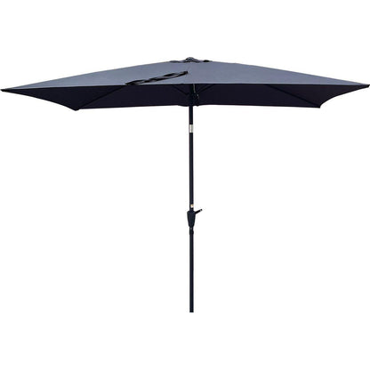 6 x 9ft Patio Umbrella Outdoor Waterproof Umbrella with Crank and Push Button Tilt without flap for Garden Backyard Pool Swimming Pool Market