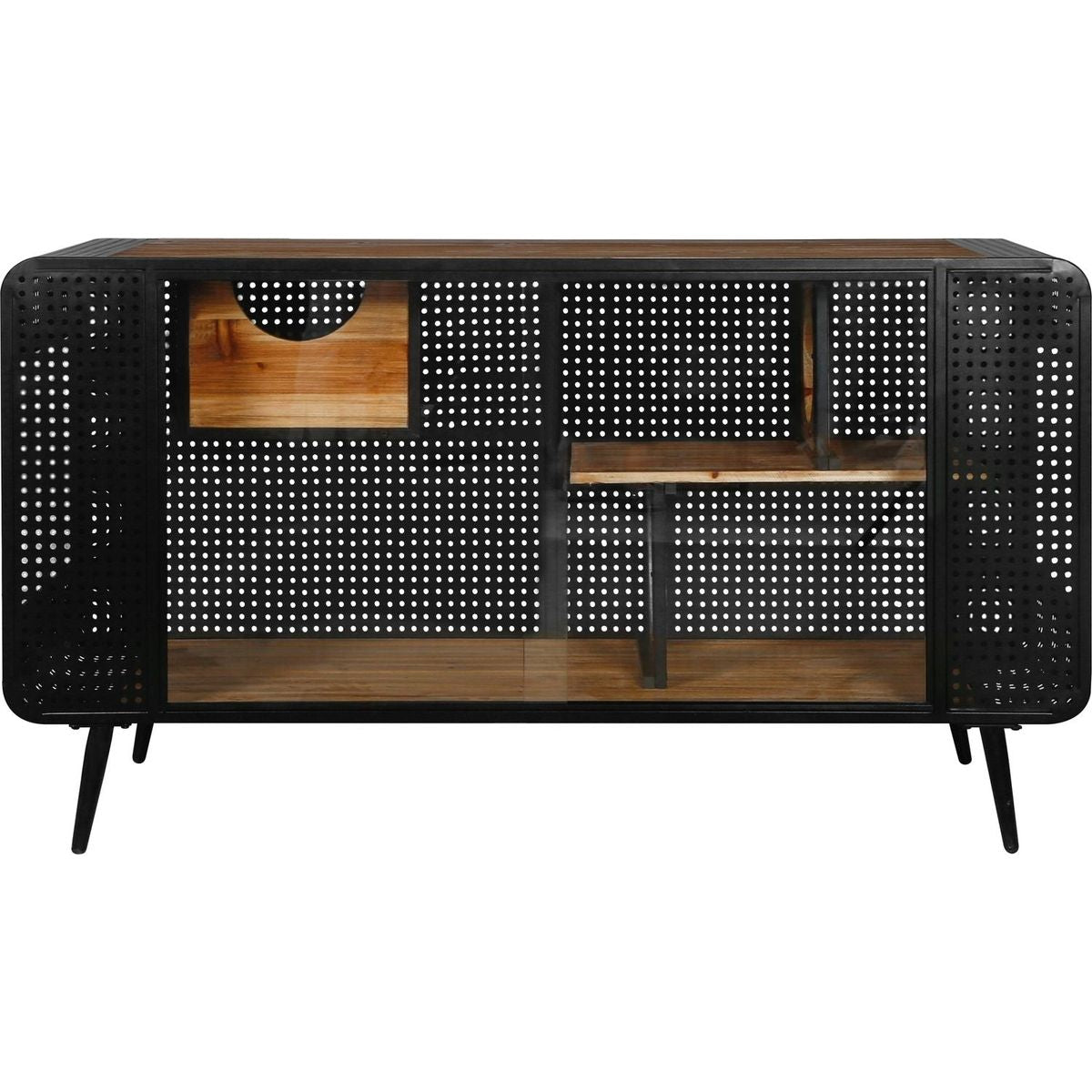 55.12 "Spacious Cat House with Tempered Glass, for Living Room, Hallway, Study and Other Spaces