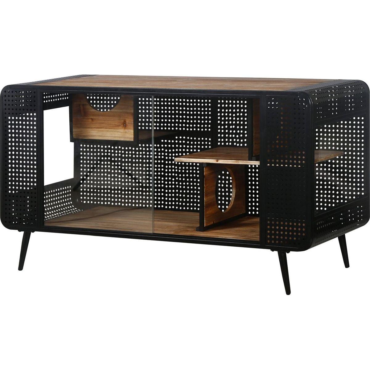 55.12 "Spacious Cat House with Tempered Glass, for Living Room, Hallway, Study and Other Spaces