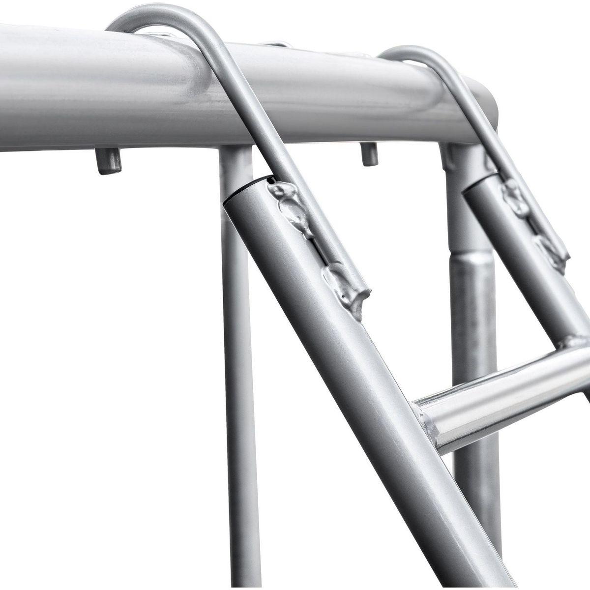 16FT Trampoline for Adults & Kids with Basketball Hoop, Double-sided cover,Outdoor Trampolines w/Ladder and Safety Enclosure Net for Kids and Adults