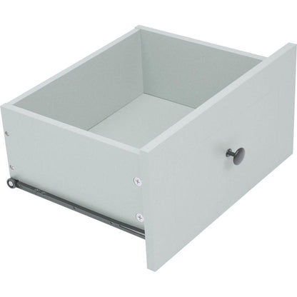 Kitchen Island with Drop Leaf, 53.9" Width Rolling Kitchen Cart on Wheels with Internal Storage Rack and 3 Tier Pull Out Cabinet Organizer, Kitchen Storage Cart with Spice Rack, Towel Rack (Grey Blue)