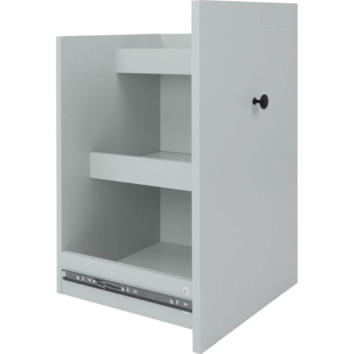 Kitchen Island with Drop Leaf, 53.9" Width Rolling Kitchen Cart on Wheels with Internal Storage Rack and 3 Tier Pull Out Cabinet Organizer, Kitchen Storage Cart with Spice Rack, Towel Rack (Grey Blue)