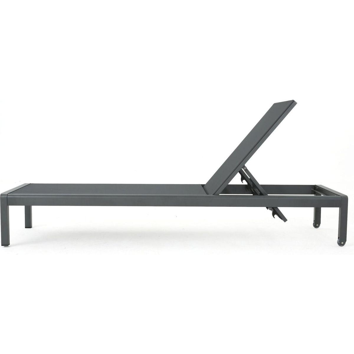 CAPE CORAL KD CHAISE LOUNGE GRY(MP2)(SET OF 2 ) - Streamdale Furniture