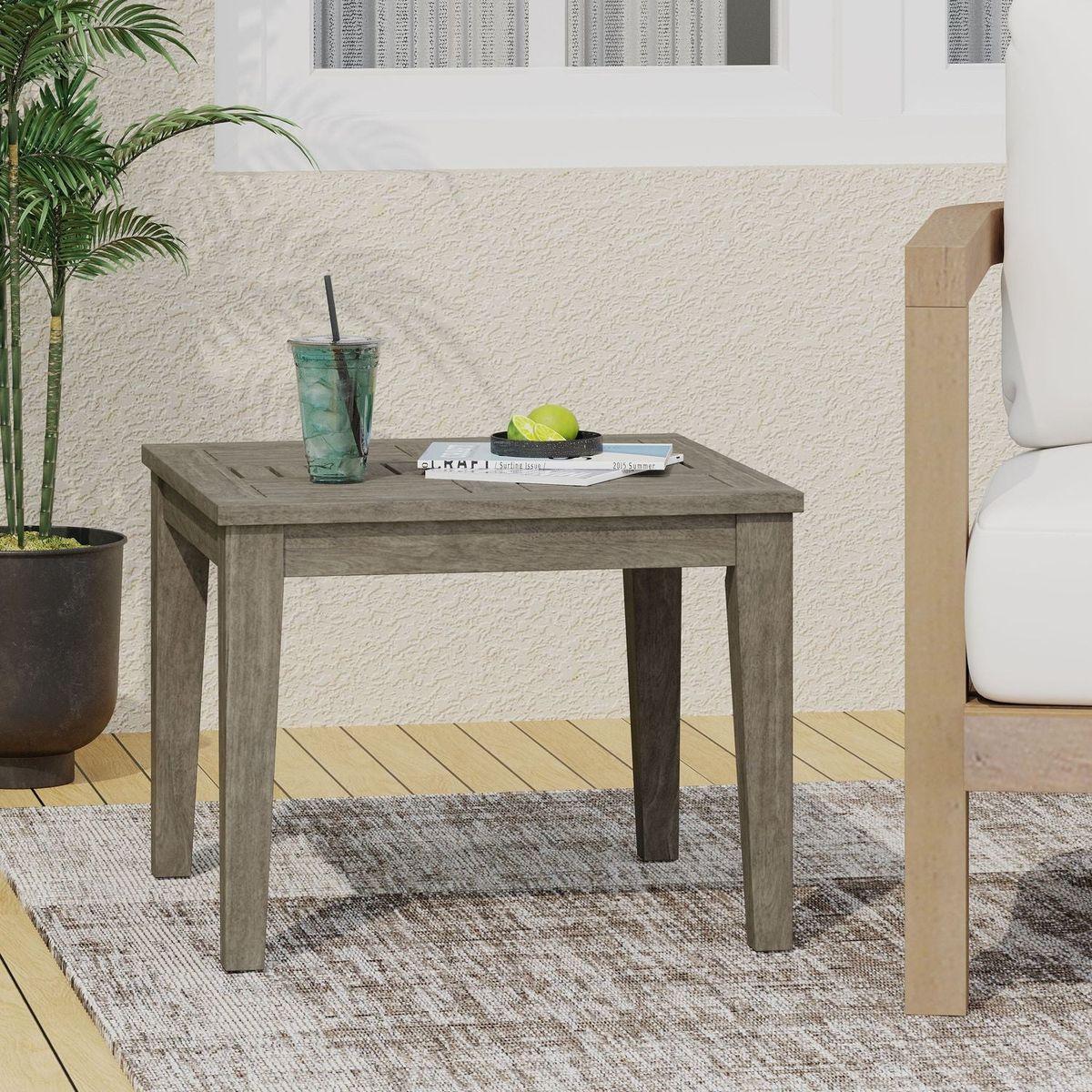 HAMPTON WOOD SIDE TABLE - Streamdale Furniture