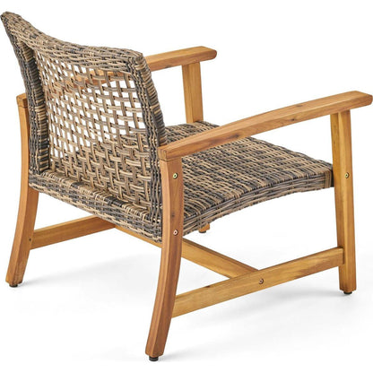 HAMPTON WOOD + WICKER CLUB CHAIR