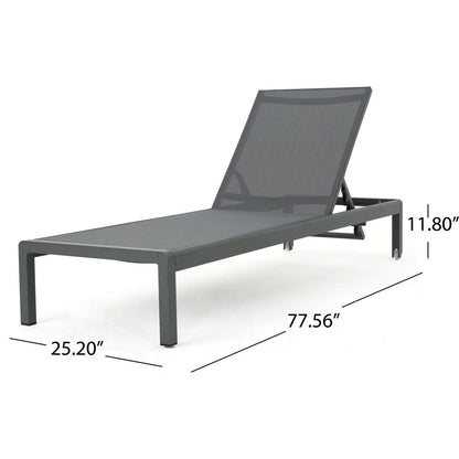 CAPE CORAL KD CHAISE LOUNGE GRY(MP2)(SET OF 2 ) - Streamdale Furniture