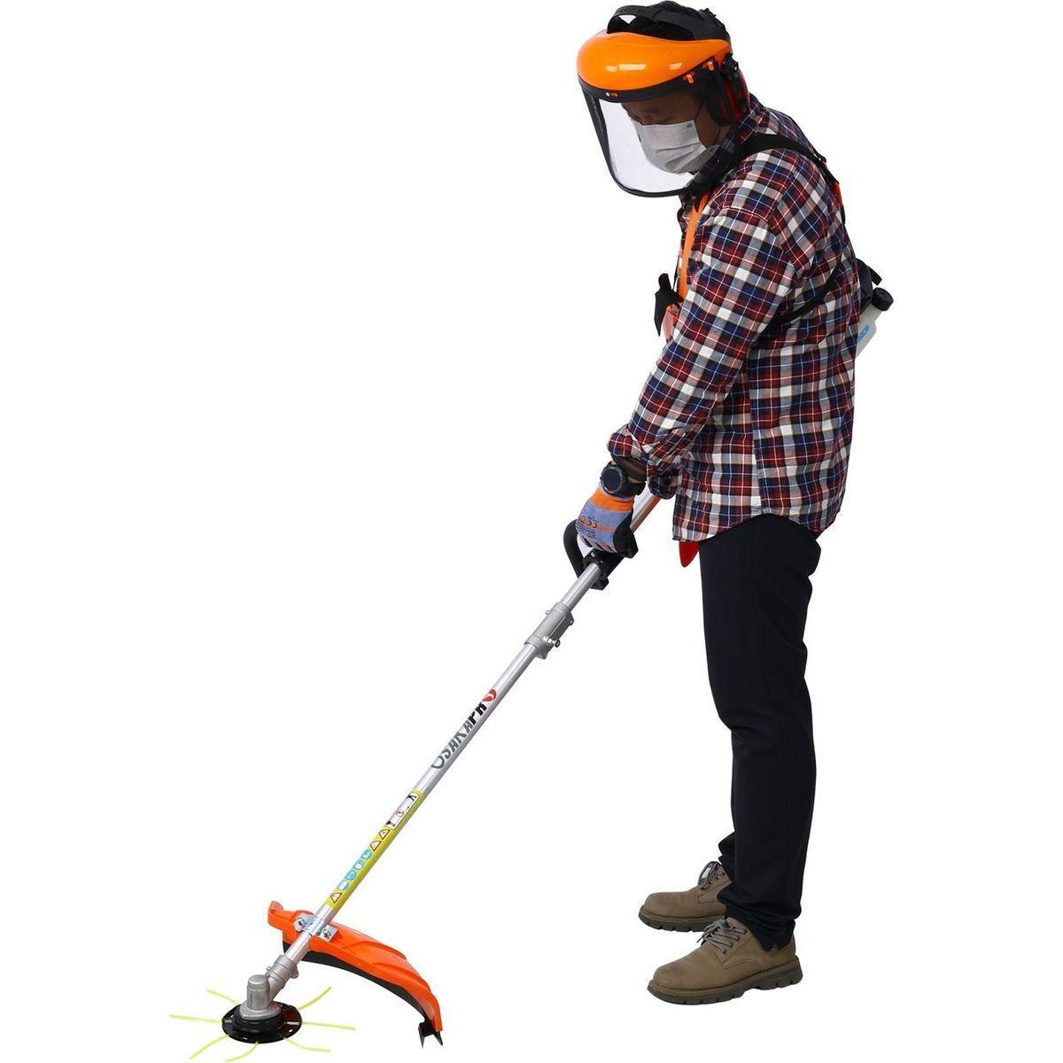 8 in 1 Multi-Functional Trimming Tool, 56CC 2-Cycle Garden Tool System with Gas Pole Saw, Hedge Trimmer, Grass Trimmer, and Brush Cutter EPA Compliant