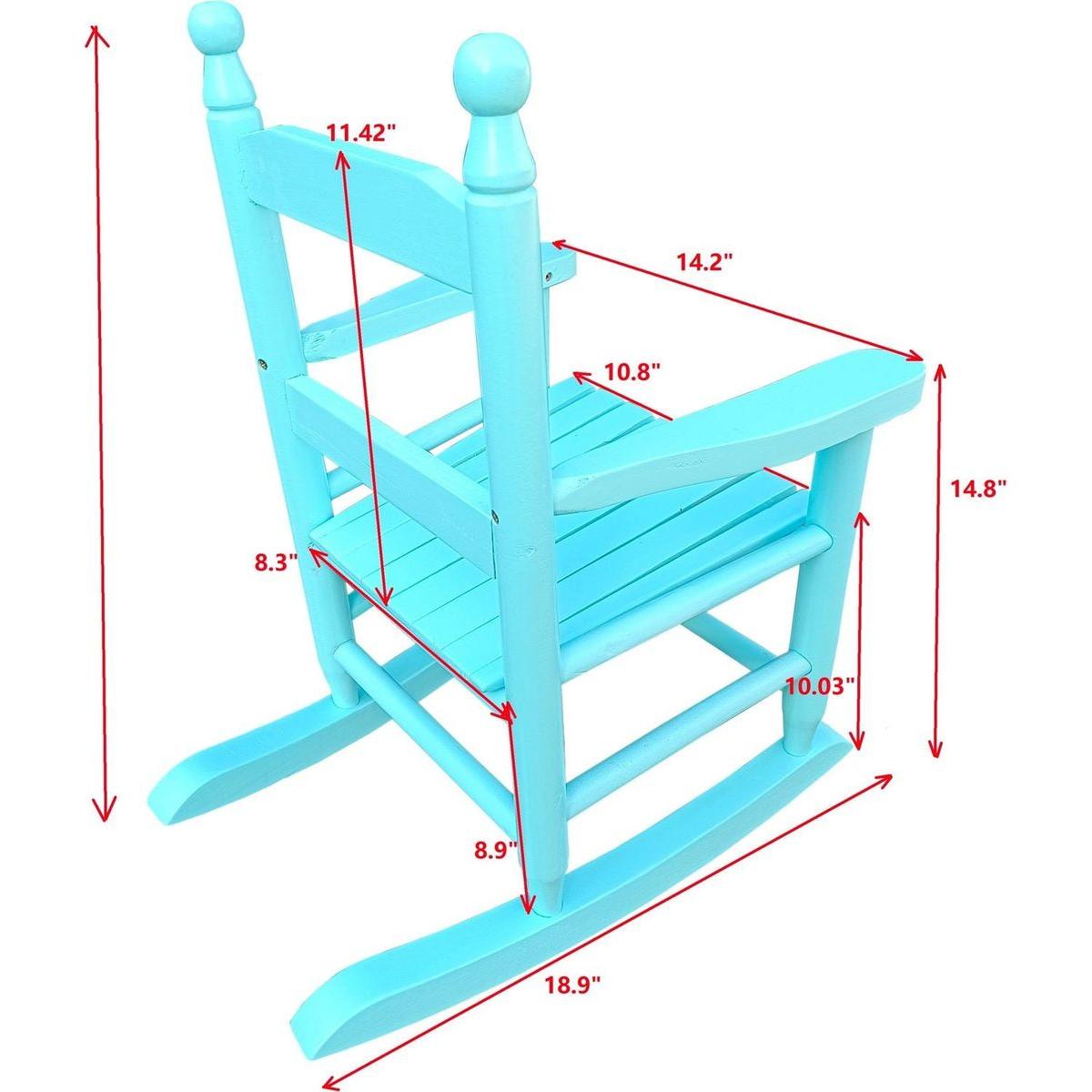 Children's rocking light Light Blue chair- Indoor or Outdoor -Suitable for kids-Durable