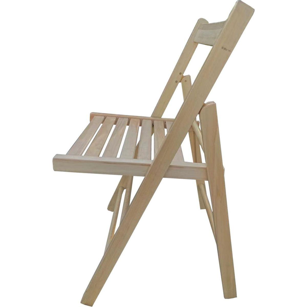 FOLDING CHAIR-2/S, FOLDABLE STYLE -NATURAL