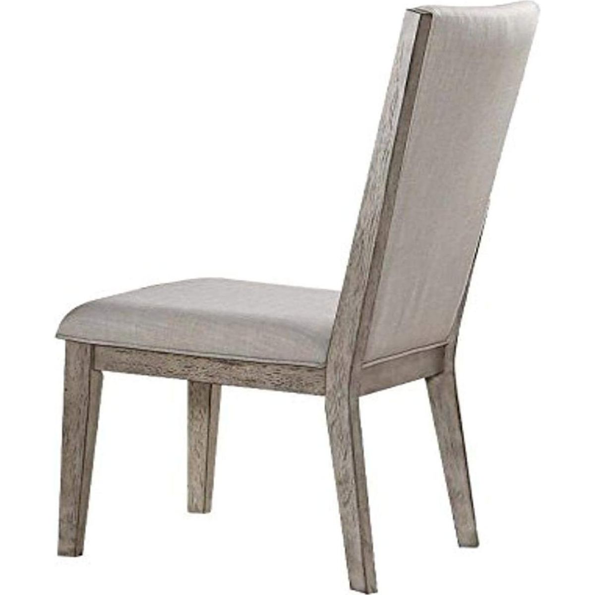 Rocky Side Chair (Set-2) in Fabric & Gray Oak