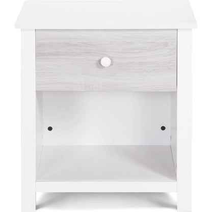 Connelly Nightstand White/Rockport Gray