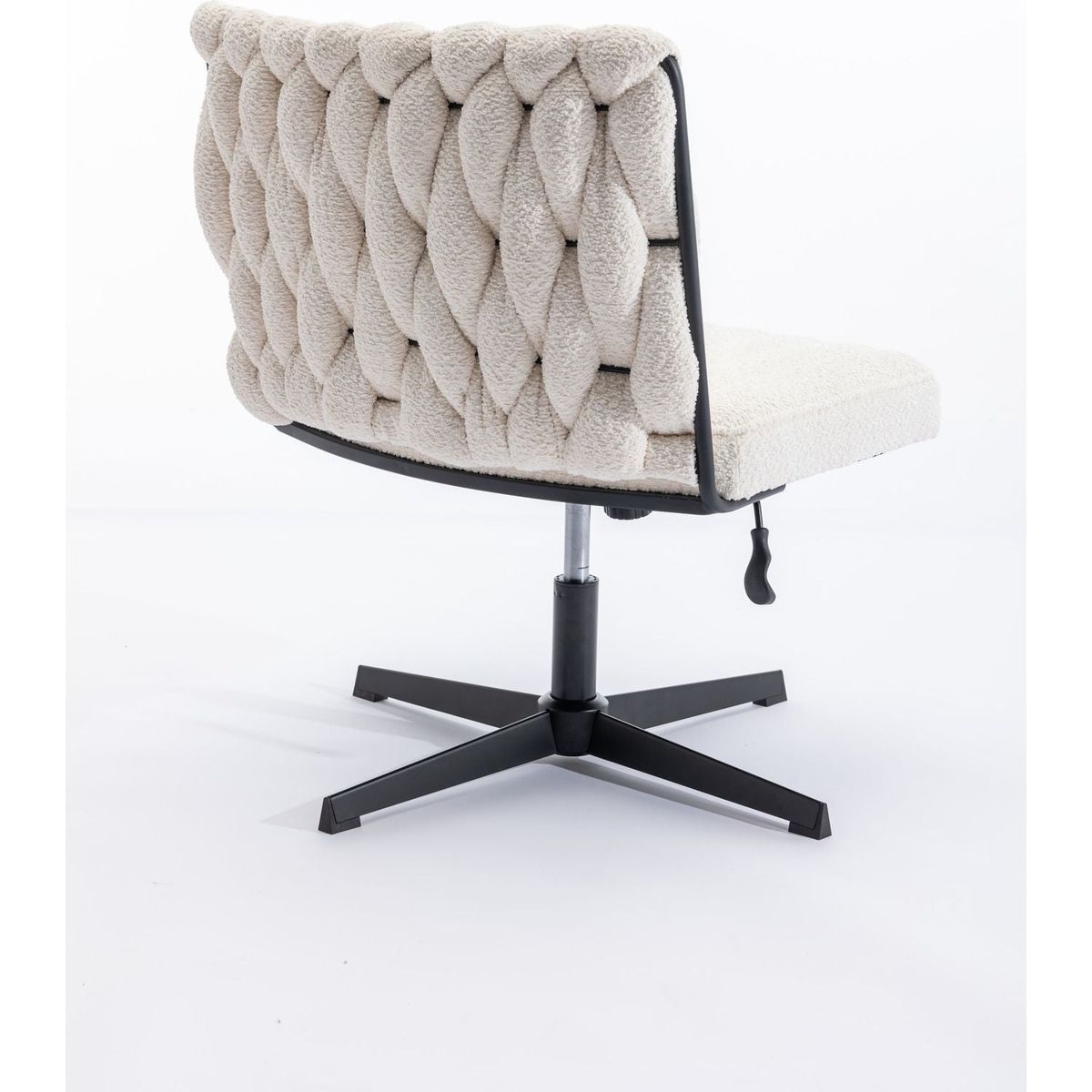 Armless Office Desk Chair No Wheels