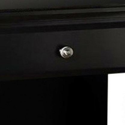 Lyndon Nightstand With One Drawer And Shelf In Black Finish