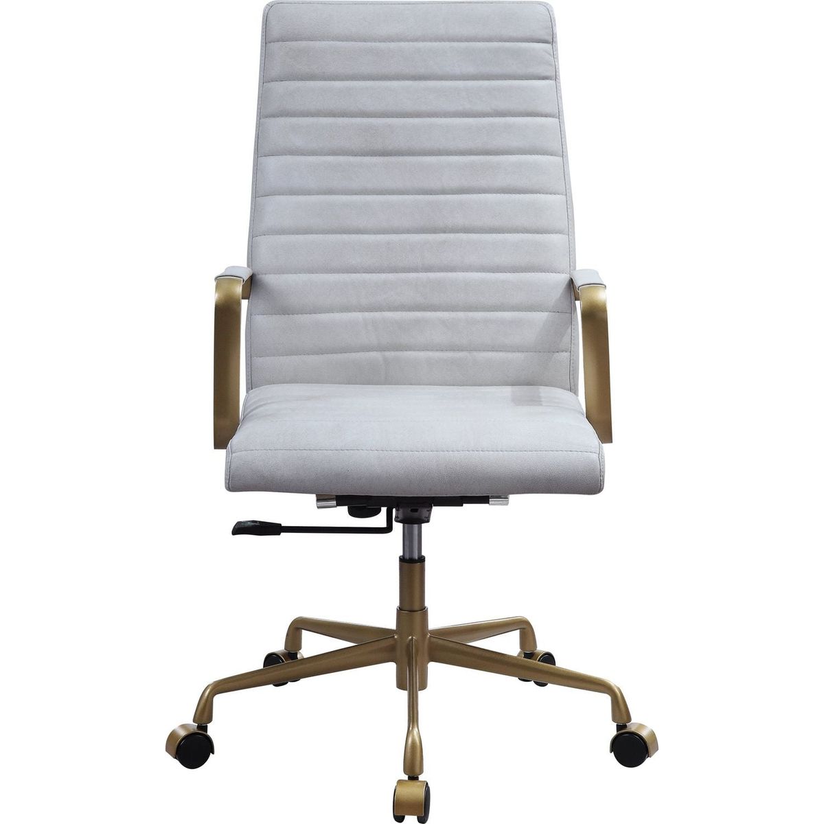 Duralo Office Chair in Vintage White Top Grain Leather