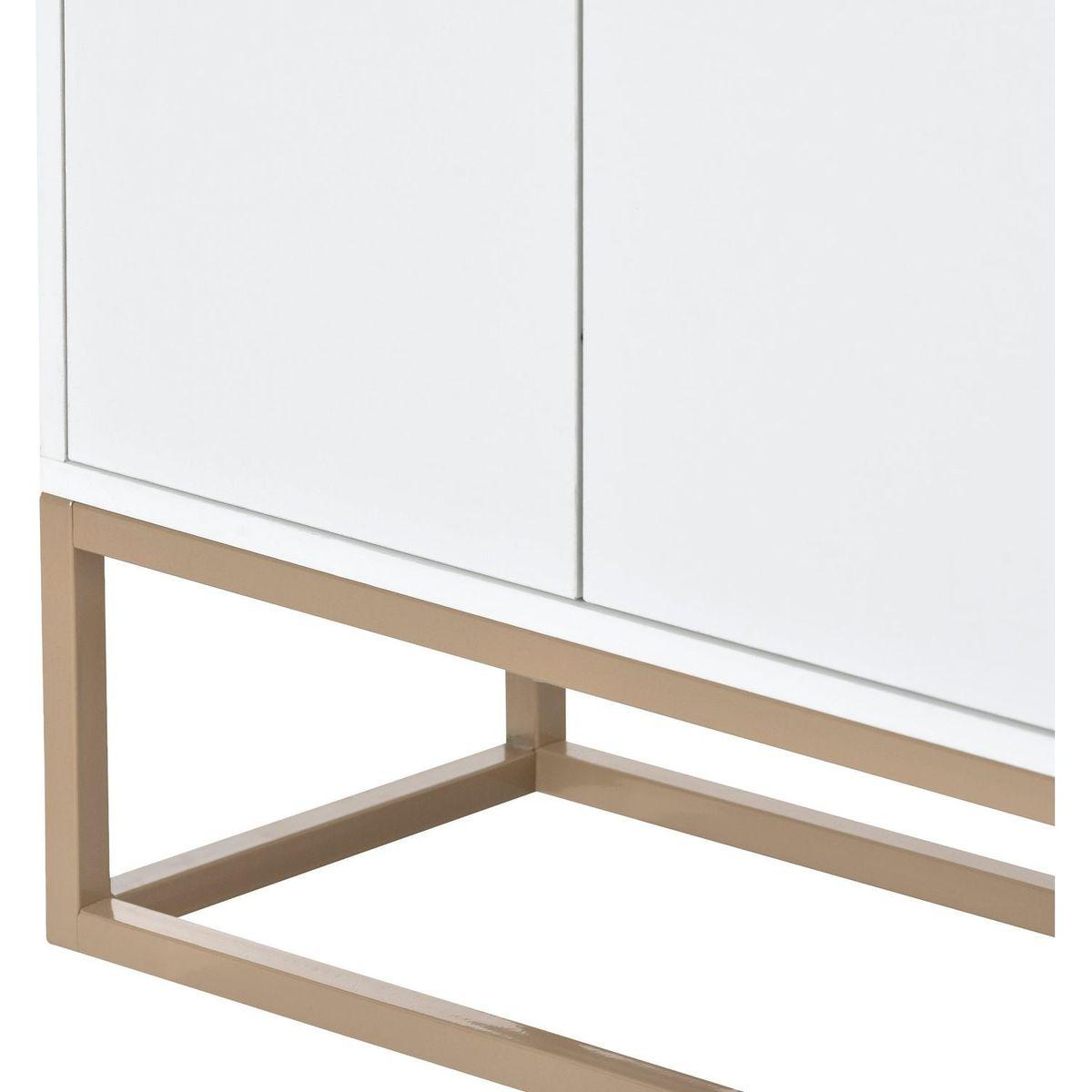 Modern Sideboard Elegant Buffet Cabinet with Large Storage Space for Dining Room, Entryway (White)
