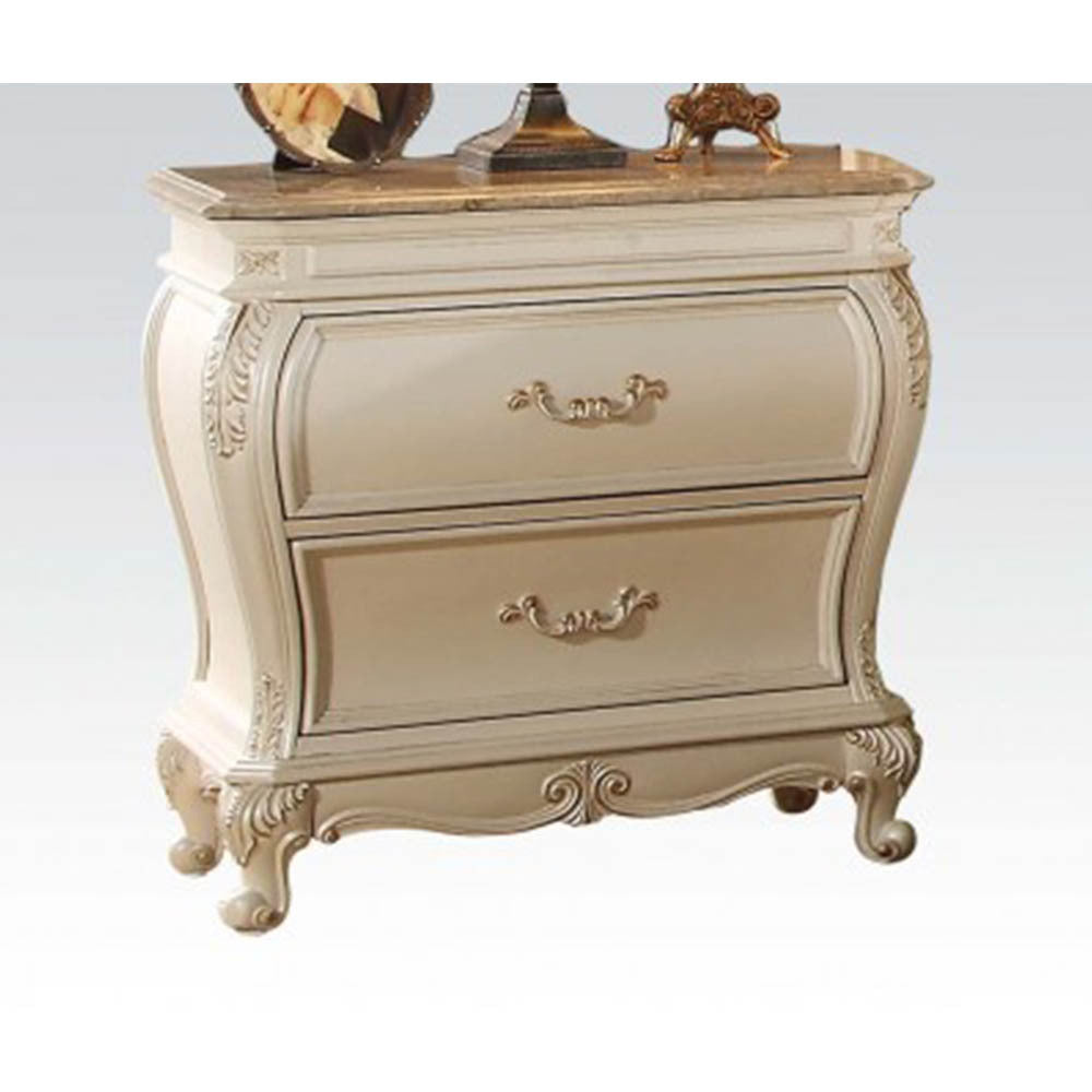 Chantelle Nightstand in Pearl White