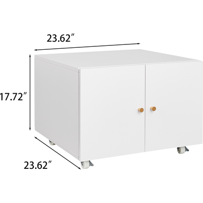 Office furniture Copier Cabinet white 2 door steel copier stand mobile pedestal file Printer Stand