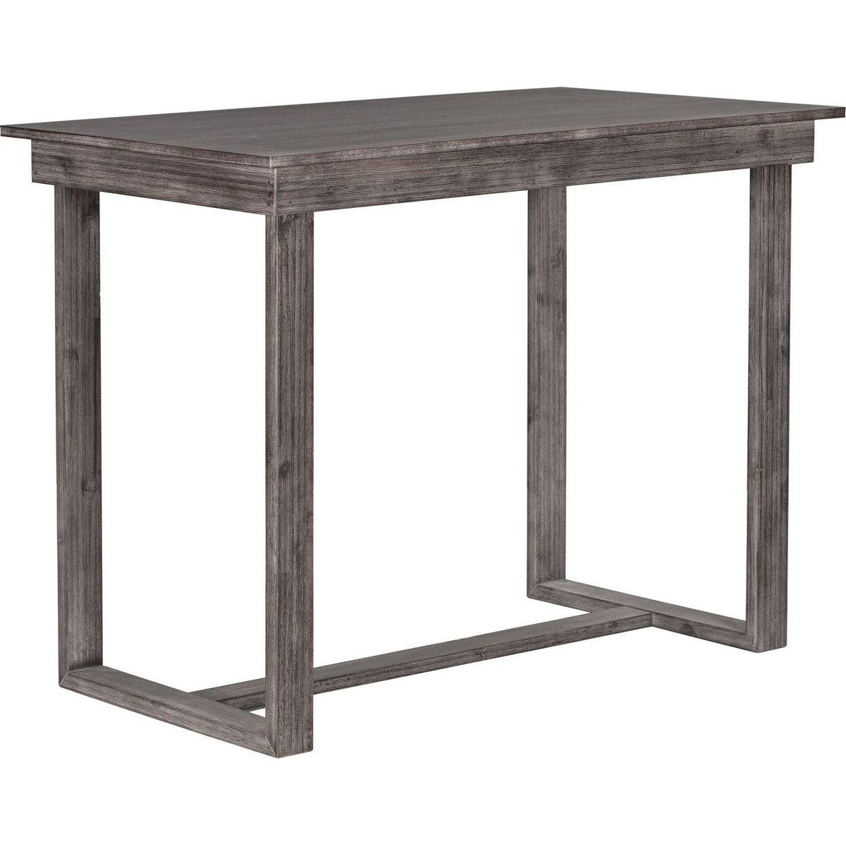 Farmhouse Counter Height 5-Piece Dining Table Set with 1 Rectangular Dining Table and 4 Dining Chairs for Small Places,Gray