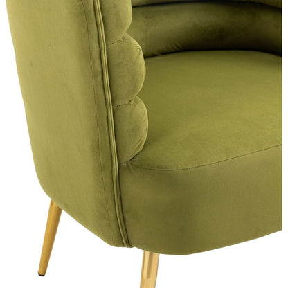 Accent Chair, leisure single chair with Golden feet