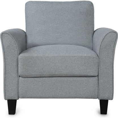 Living Room Sets Furniture Armrest Sofa Single Chair Sofa Loveseat Chair 3-Seat Sofa (ChairLoveseat Chair&3-Seat Sofa, Gray)